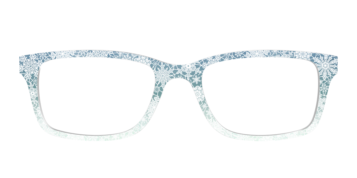 The White Lace Snowflake Crystal - Front Top Image - Pair Eyewear