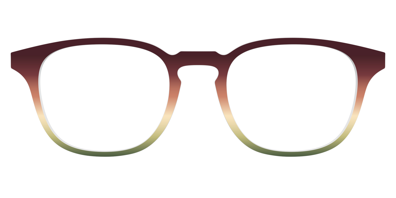 The Acorn to Moss Gradient - Front Top Image - Pair Eyewear