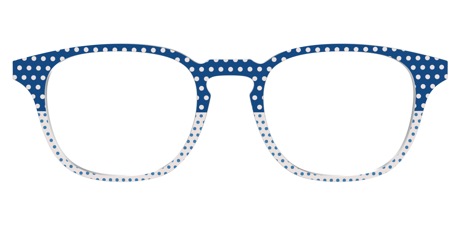The Aegean Polka Dot Print Mix - Front Top Image - Pair Eyewear