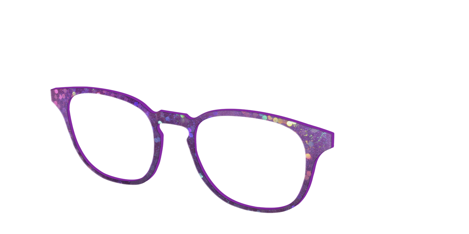 The Berry Jam Hexagons - Angle Top Image - Pair Eyewear