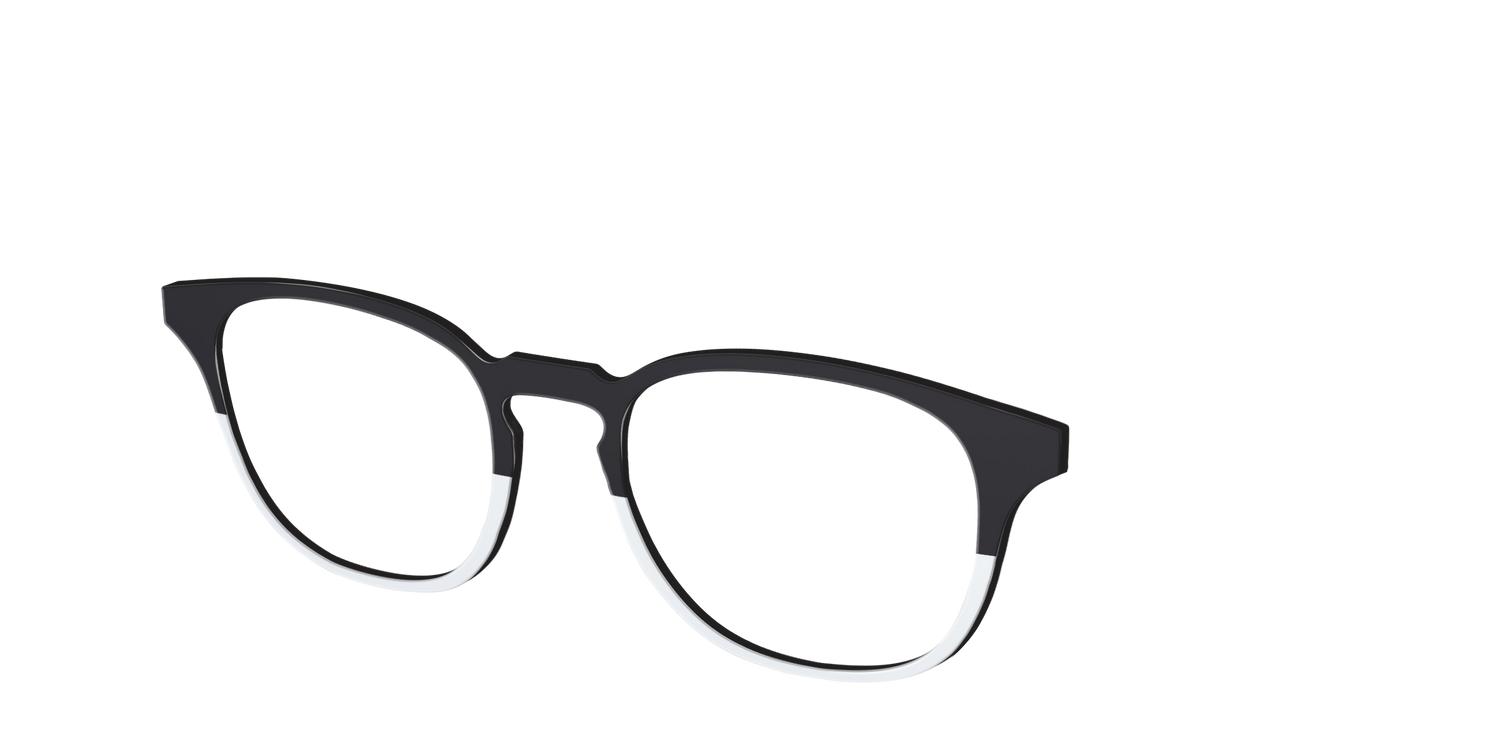 The Black and White - Angle Top Image - Pair Eyewear