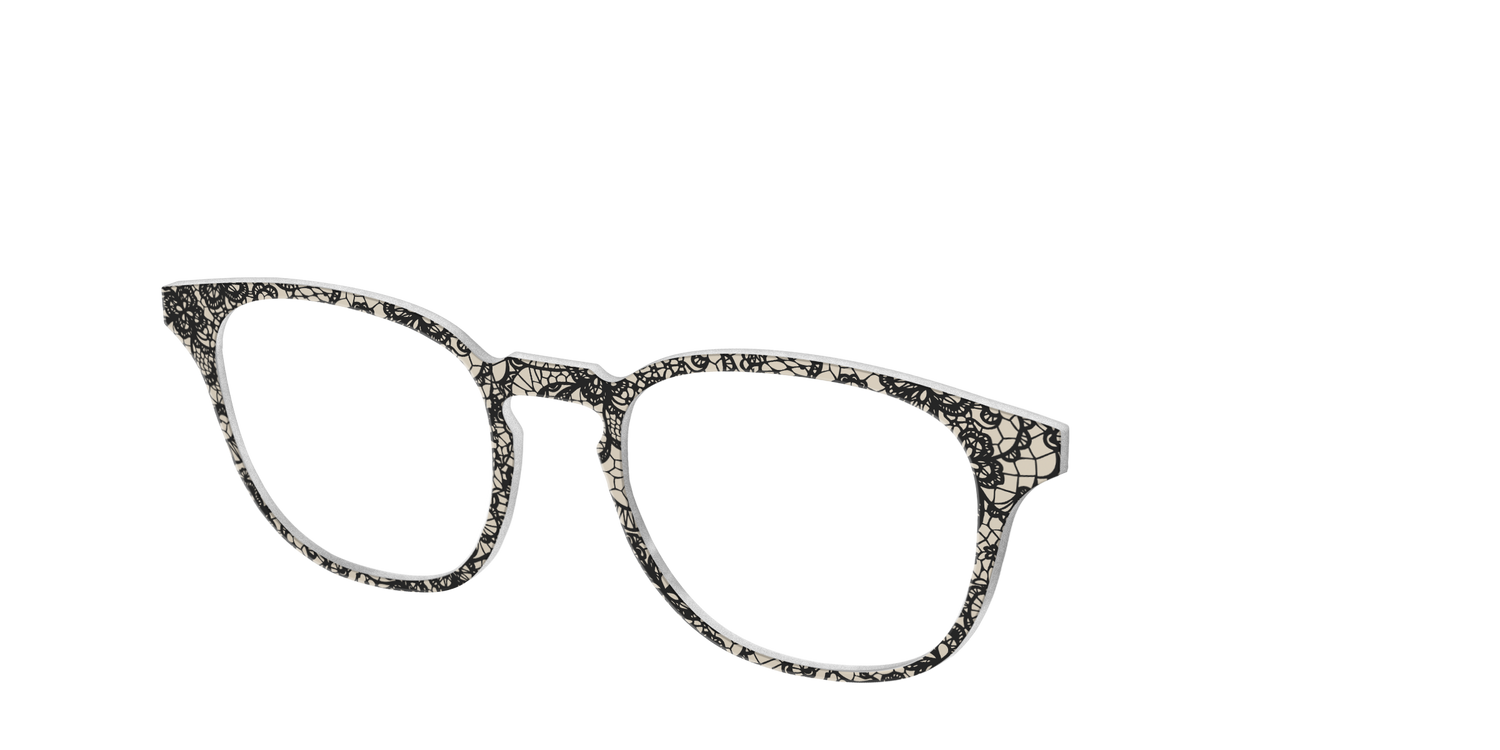 The Black Classic Lace - Angle Top Image - Pair Eyewear
