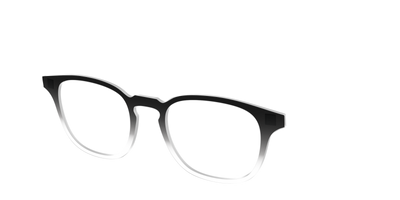 The Black Gradient Crystal - Angle Top Thumbnail - Pair Eyewear