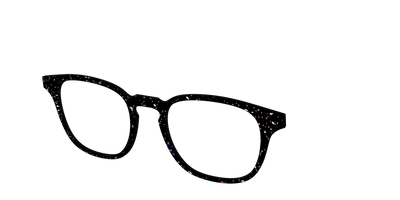 The Black Holographic Flakes - Angle Top Thumbnail - Pair Eyewear