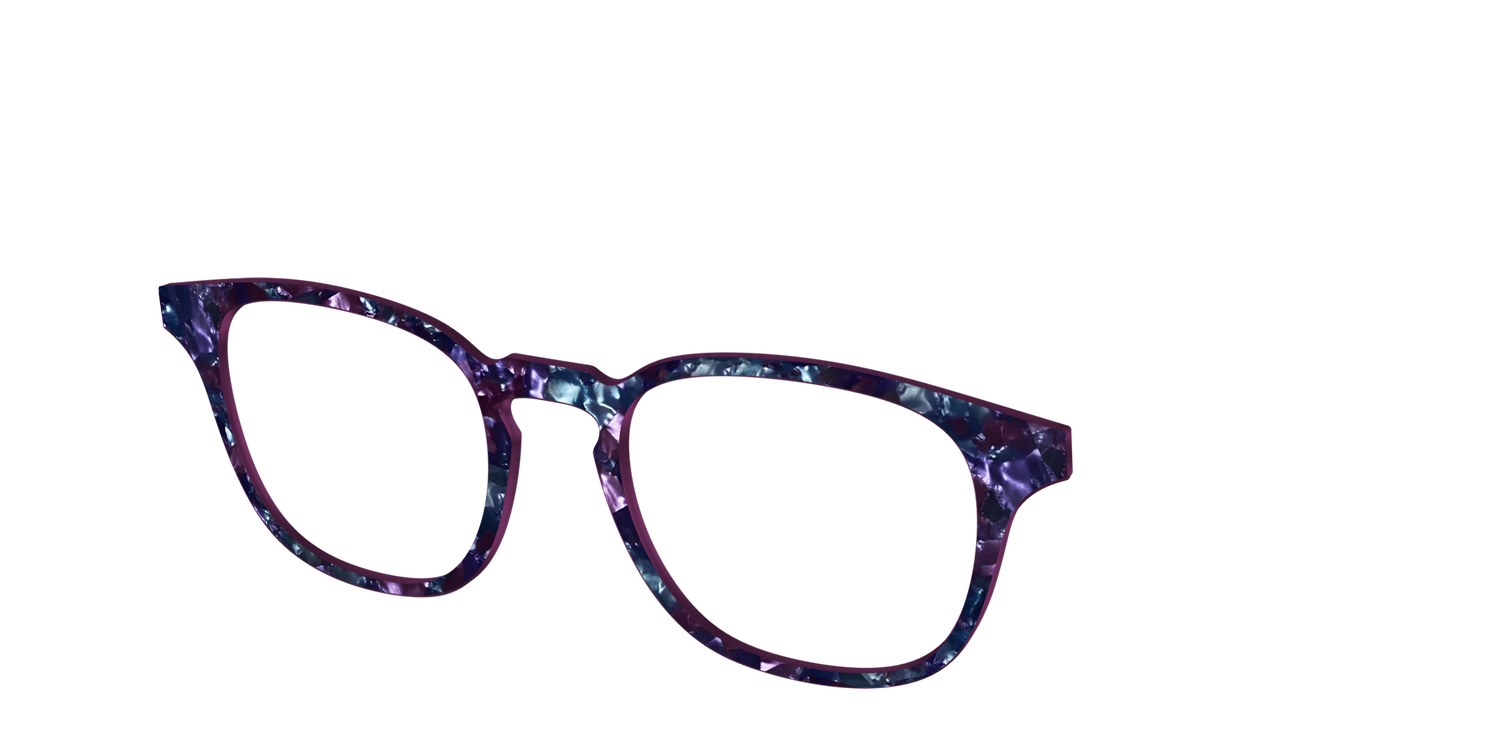 The Black Opal Pearl Tortoise - Angle Top Image - Pair Eyewear