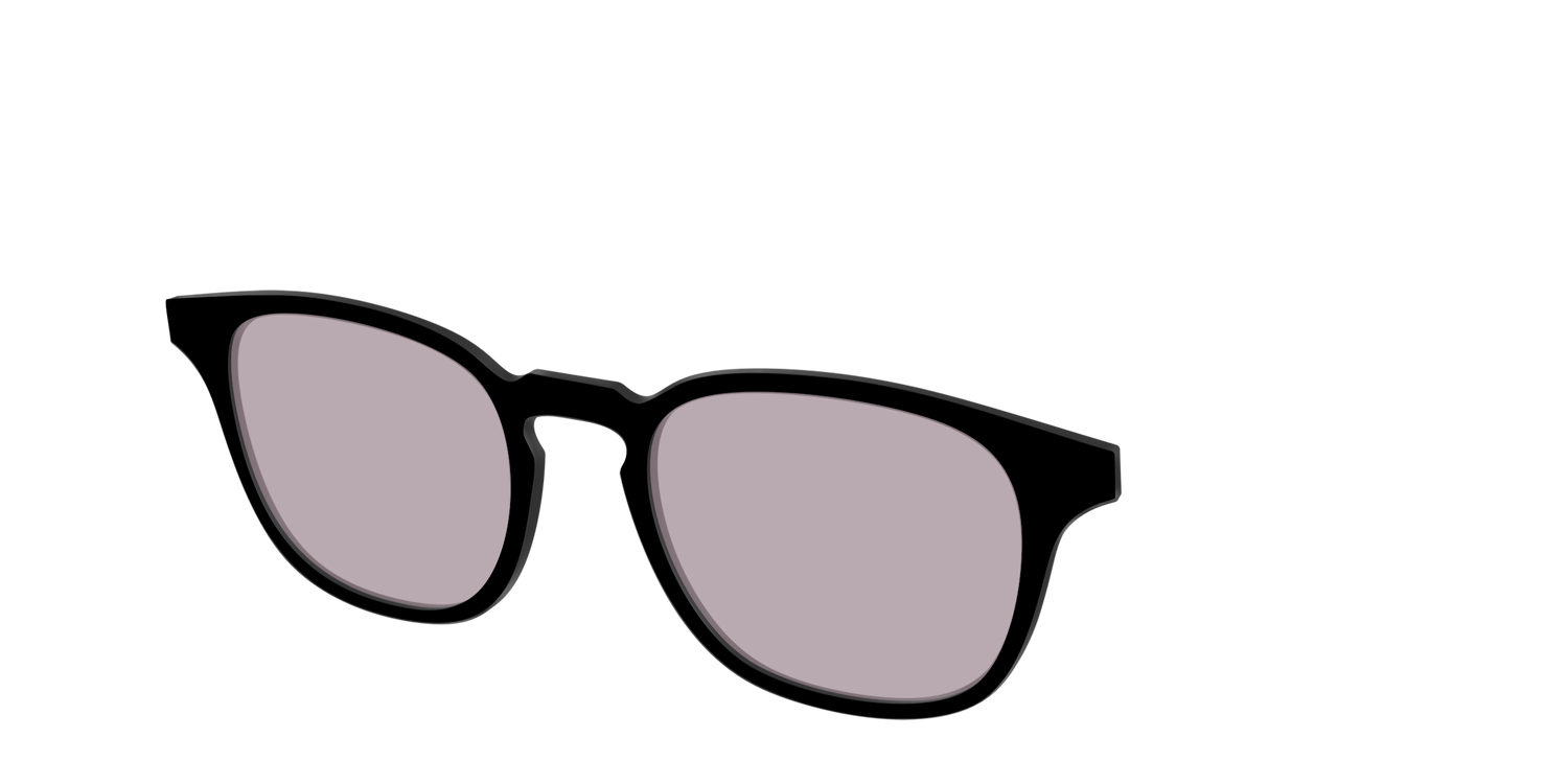 The Black with Gray Gaming Lens - Angle Top Image - Pair Eyewear