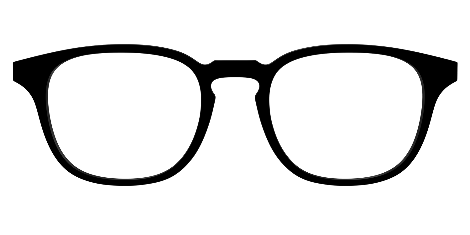 The Black - Front Top Image - Pair Eyewear