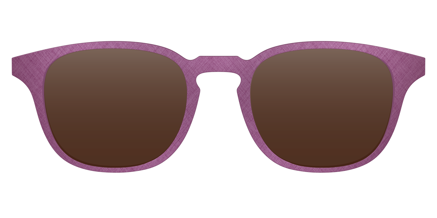 The Polarized Brushed Rose Sun Top - Front Top Image - Pair Eyewear