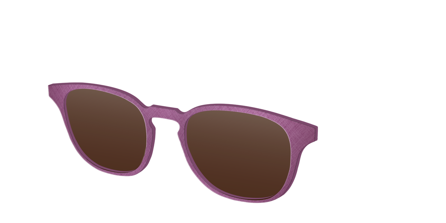 The Polarized Brushed Rose Sun Top - Angle Top Image - Pair Eyewear