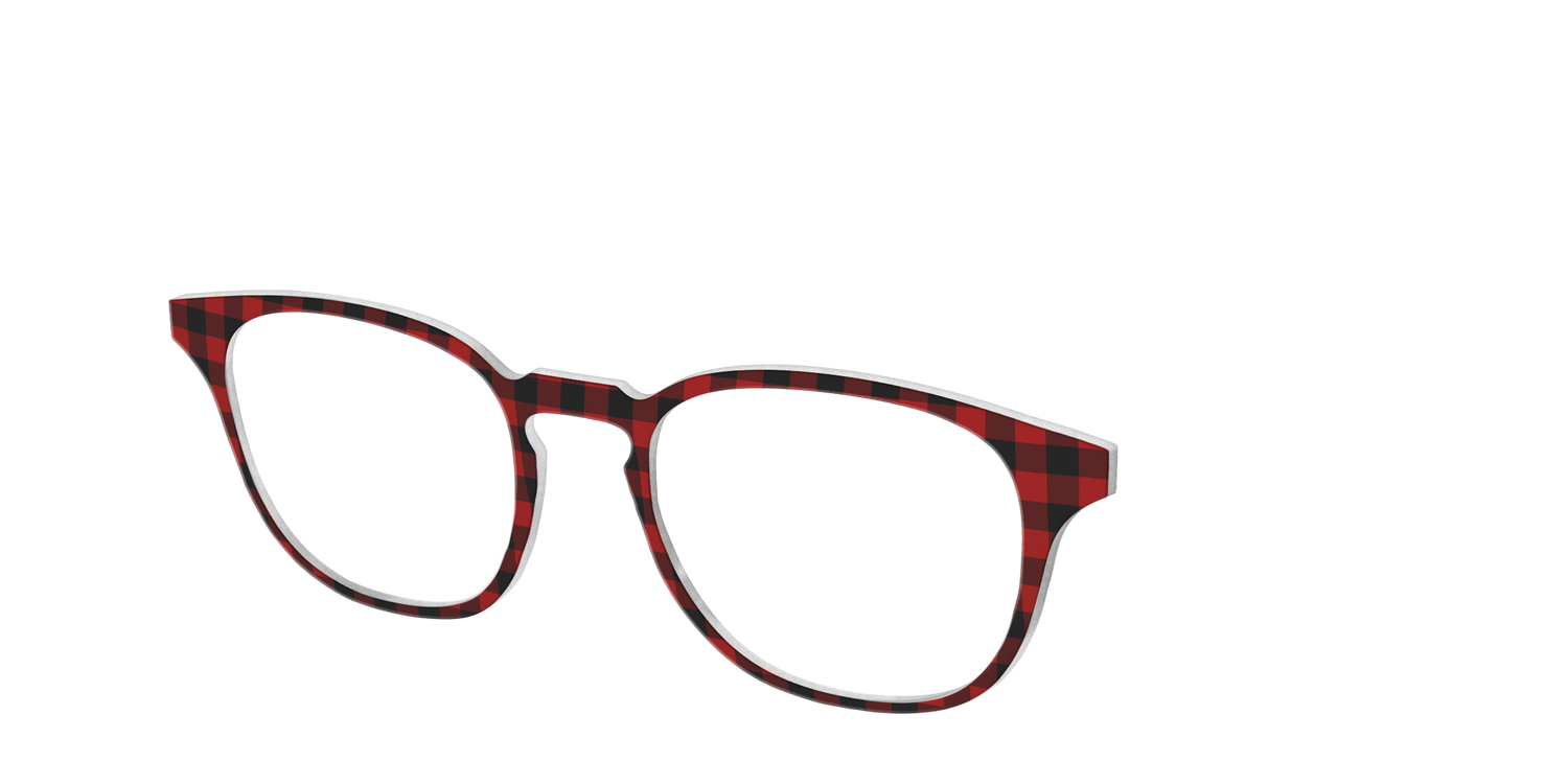 The Buffalo Plaid - Angle Top Image - Pair Eyewear