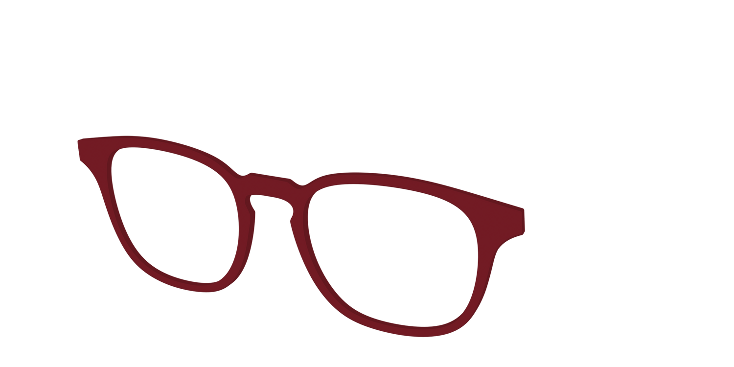 The Burgundy - Angle Top Image - Pair Eyewear