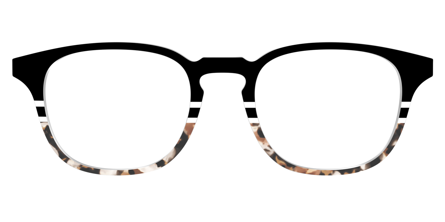 The Chic Tortoise Crystal Split - Front Top Image - Pair Eyewear