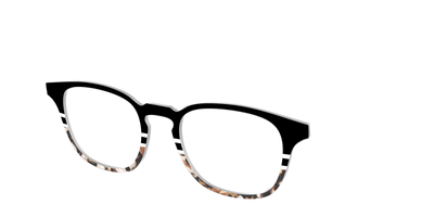 The Chic Tortoise Crystal Split - Angle Top Thumbnail - Pair Eyewear