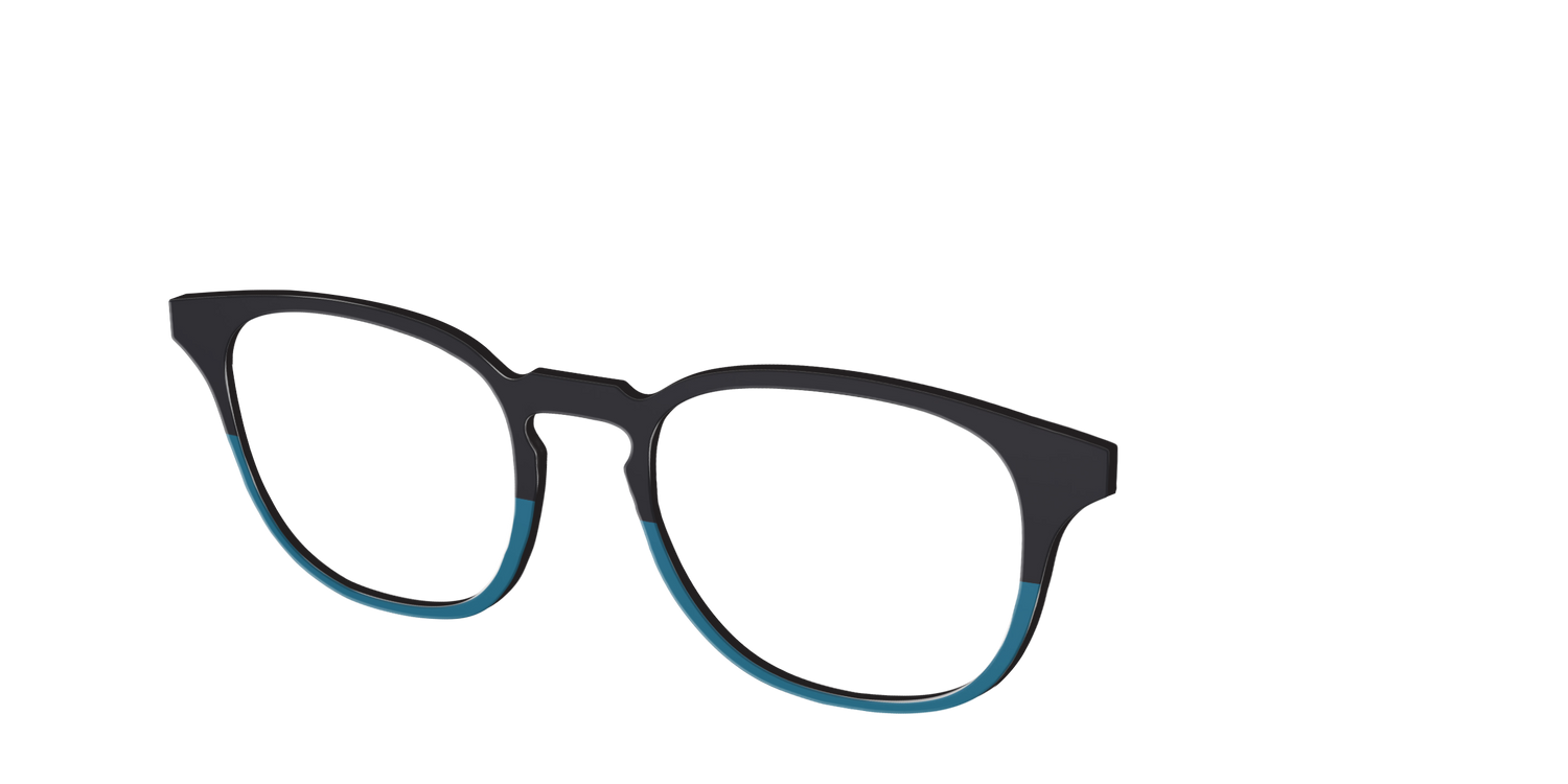 The Cobalt Split - Angle Top Image - Pair Eyewear
