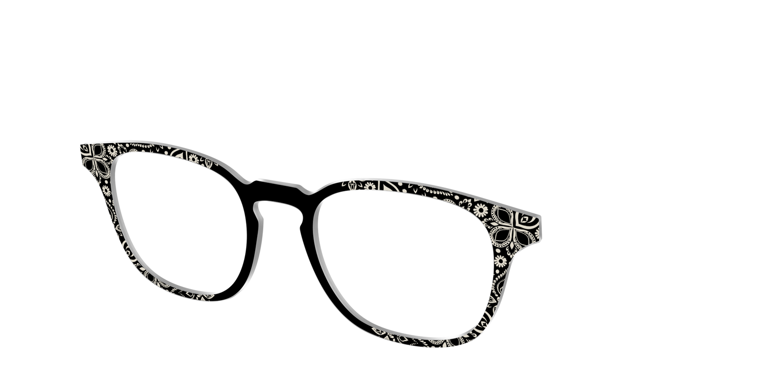 The Ecru Embroidery - Angle Top Image - Pair Eyewear
