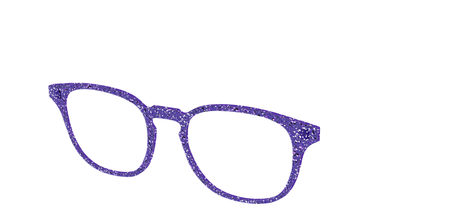 The Electric Purple Sparkle - Angle Top Image - Pair Eyewear