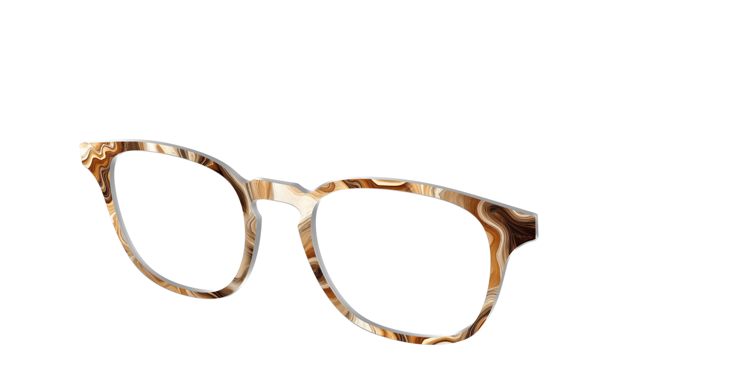 The Espresso Marble - Angle Top Image - Pair Eyewear
