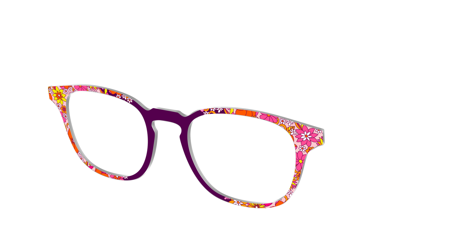 The Far Out Floral - Angle Top Image - Pair Eyewear