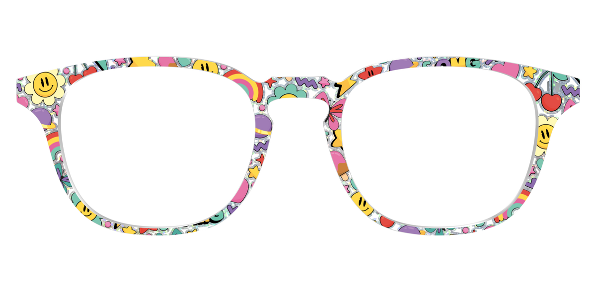 The Funky Foil Stickers - Front Top Image - Pair Eyewear