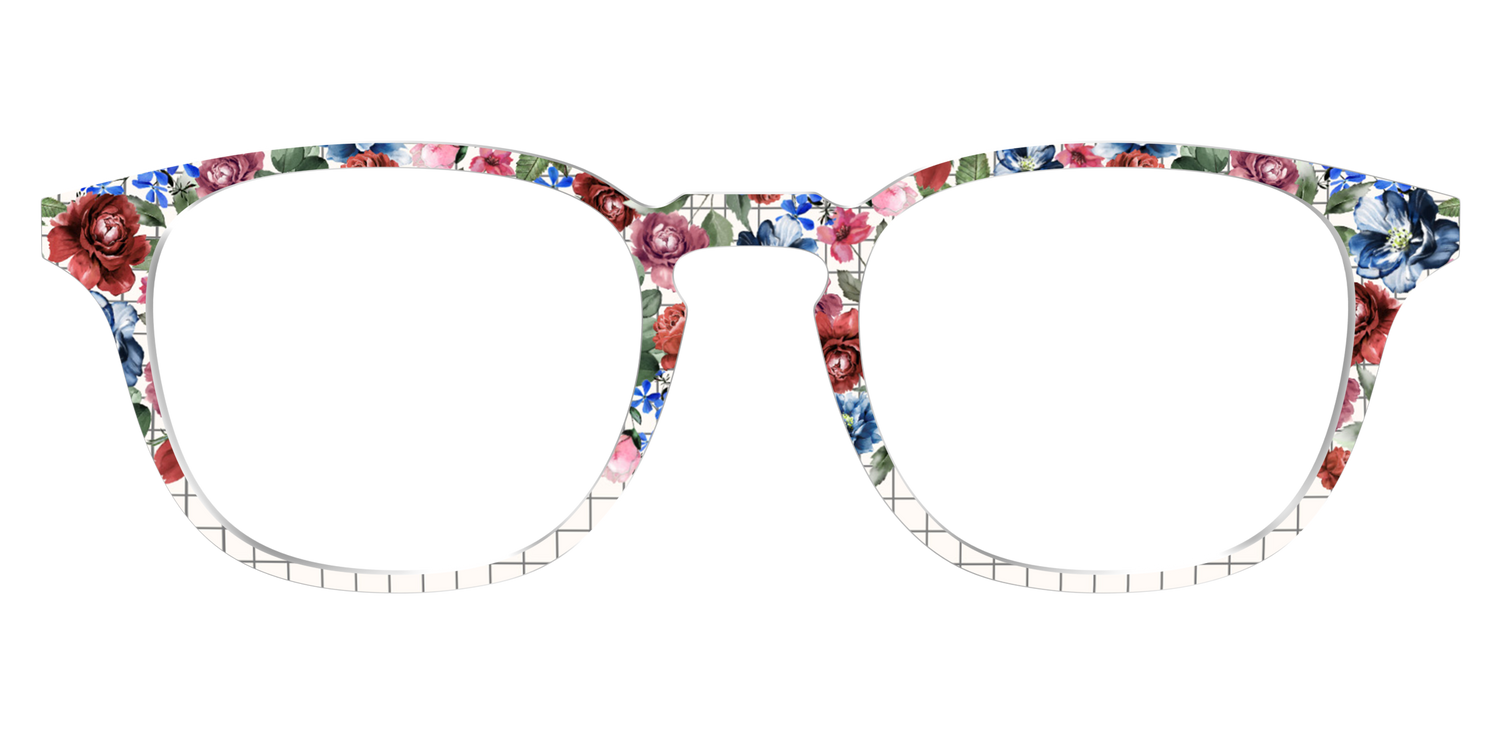 The Graph Paper Floral - Front Top Image - Pair Eyewear