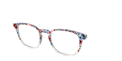 The Graph Paper Floral - Angle Top Thumbnail - Pair Eyewear