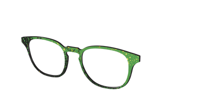 The Green Splatter - Angle Top Thumbnail - Pair Eyewear