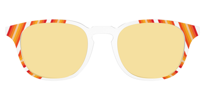 The Groovy Stripes with Citrine Yellow Lens - Front Top Thumbnail - Pair Eyewear
