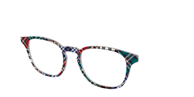 The Grunge Plaid Print Mix - Angle Top Thumbnail - Pair Eyewear