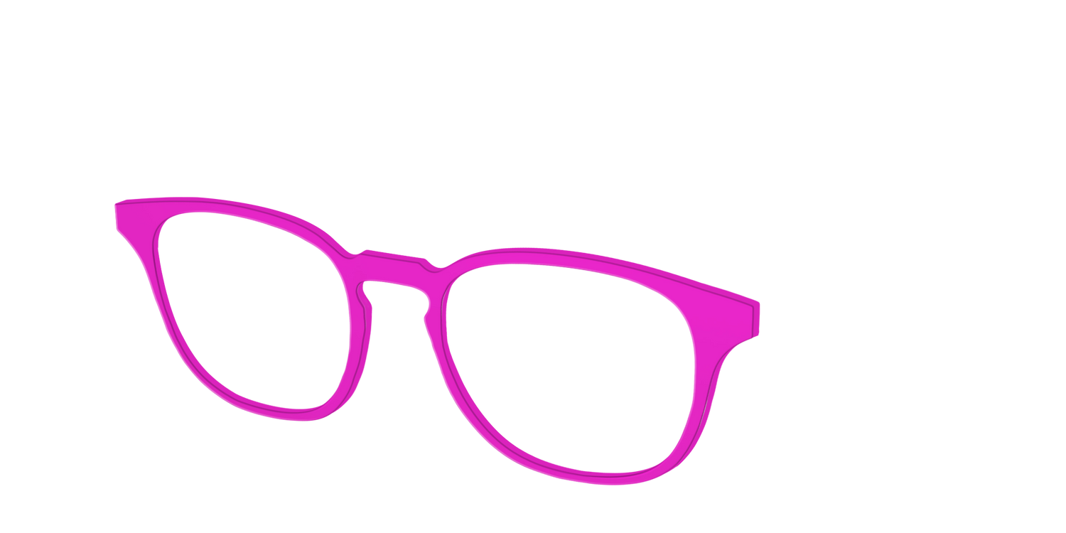 The Hot Pink - Angle Top Image - Pair Eyewear