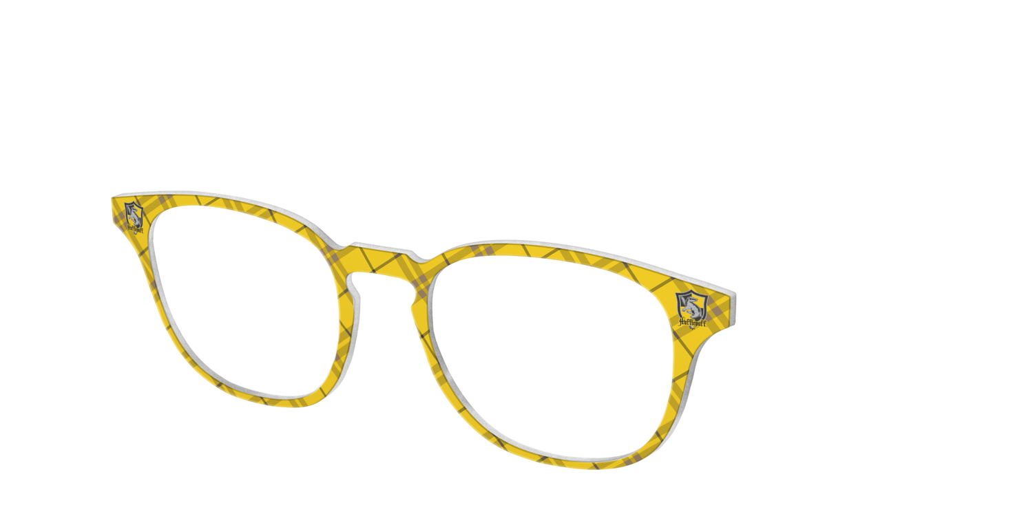 The Hufflepuff™ Plaid - Angle Top Image - Pair Eyewear