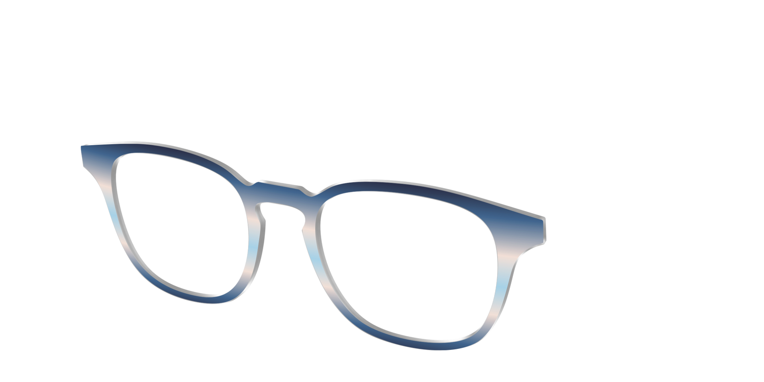 The Hydrangea Haze Gradient - Angle Top Image - Pair Eyewear
