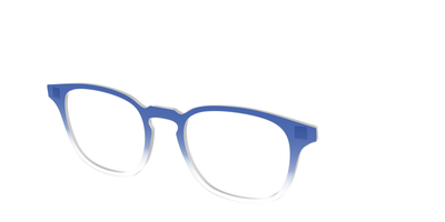 The Indigo Gradient Crystal - Angle Top Thumbnail - Pair Eyewear