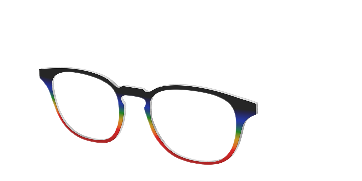 The Love Wins Gradient - Angle Top Image - Pair Eyewear