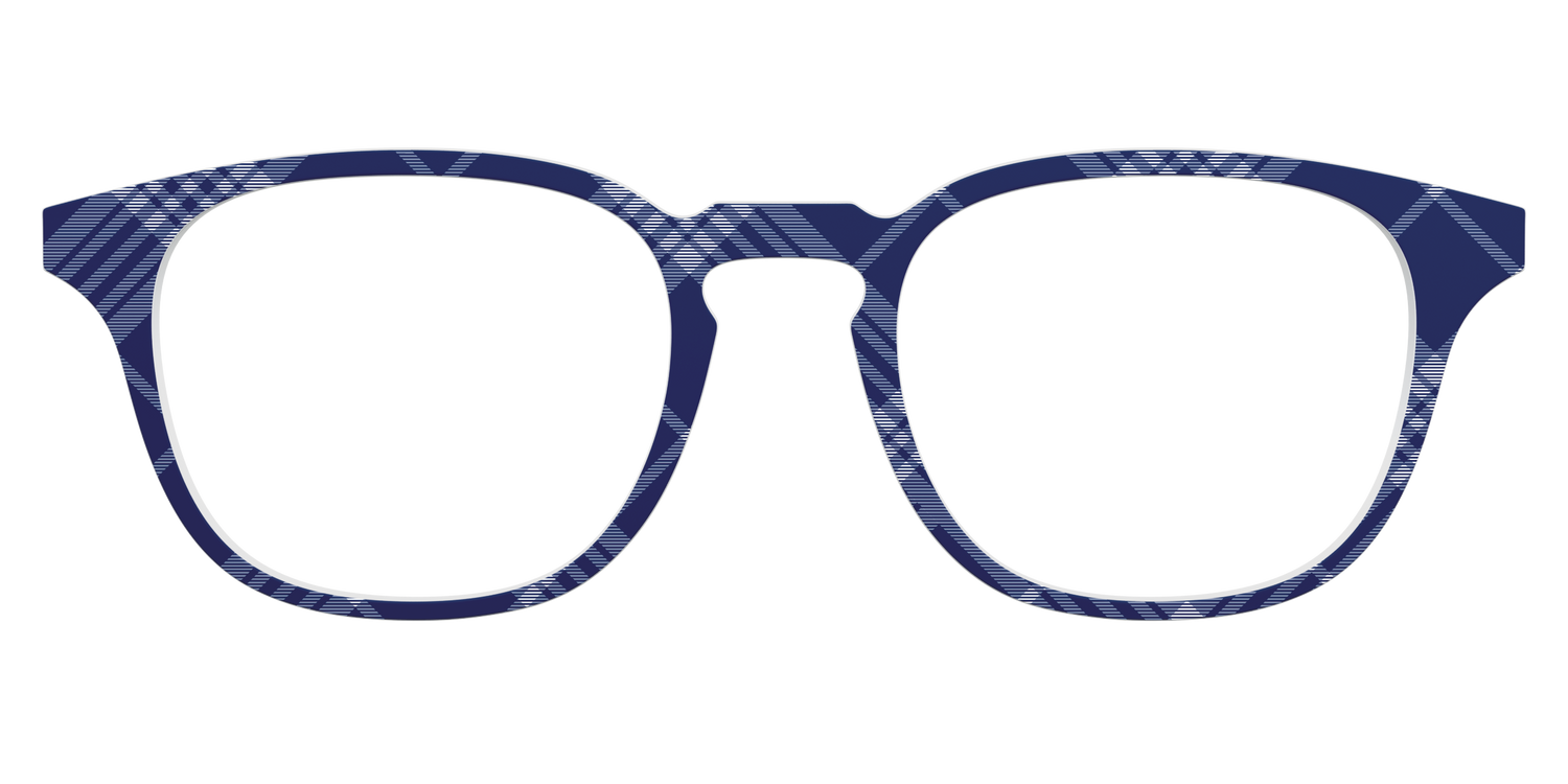 The Navy Twill Plaid - Front Top Image - Pair Eyewear