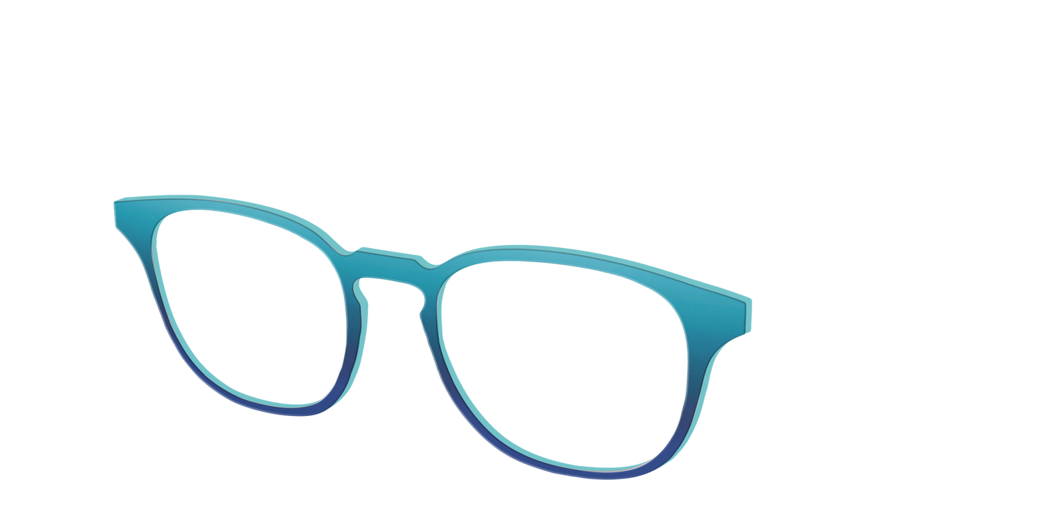 The Ocean Blue - Angle Top Image - Pair Eyewear