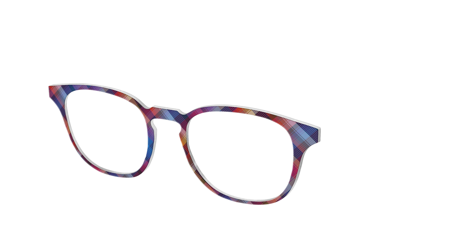 The Ombre Plaid - Angle Top Image - Pair Eyewear