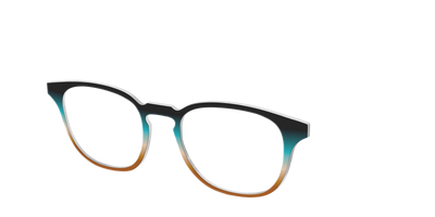 The Onyx to Rust Gradient - Angle Top Thumbnail - Pair Eyewear
