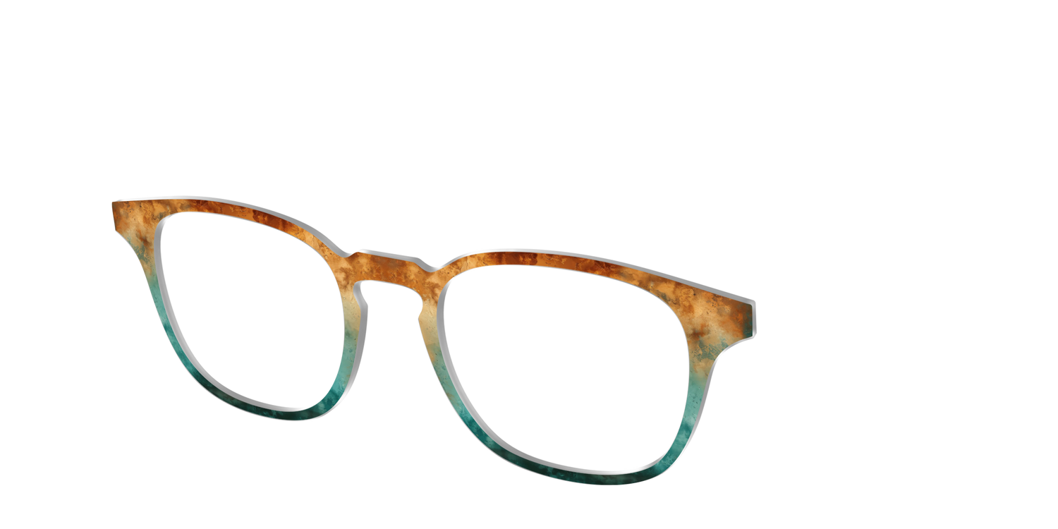 The Oxidized Copper - Angle Top Image - Pair Eyewear