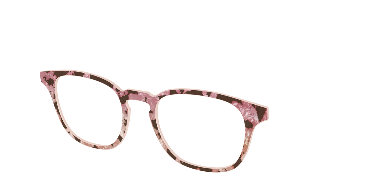 The Pale Peach Pearl Tortoise - Angle Top Image - Pair Eyewear