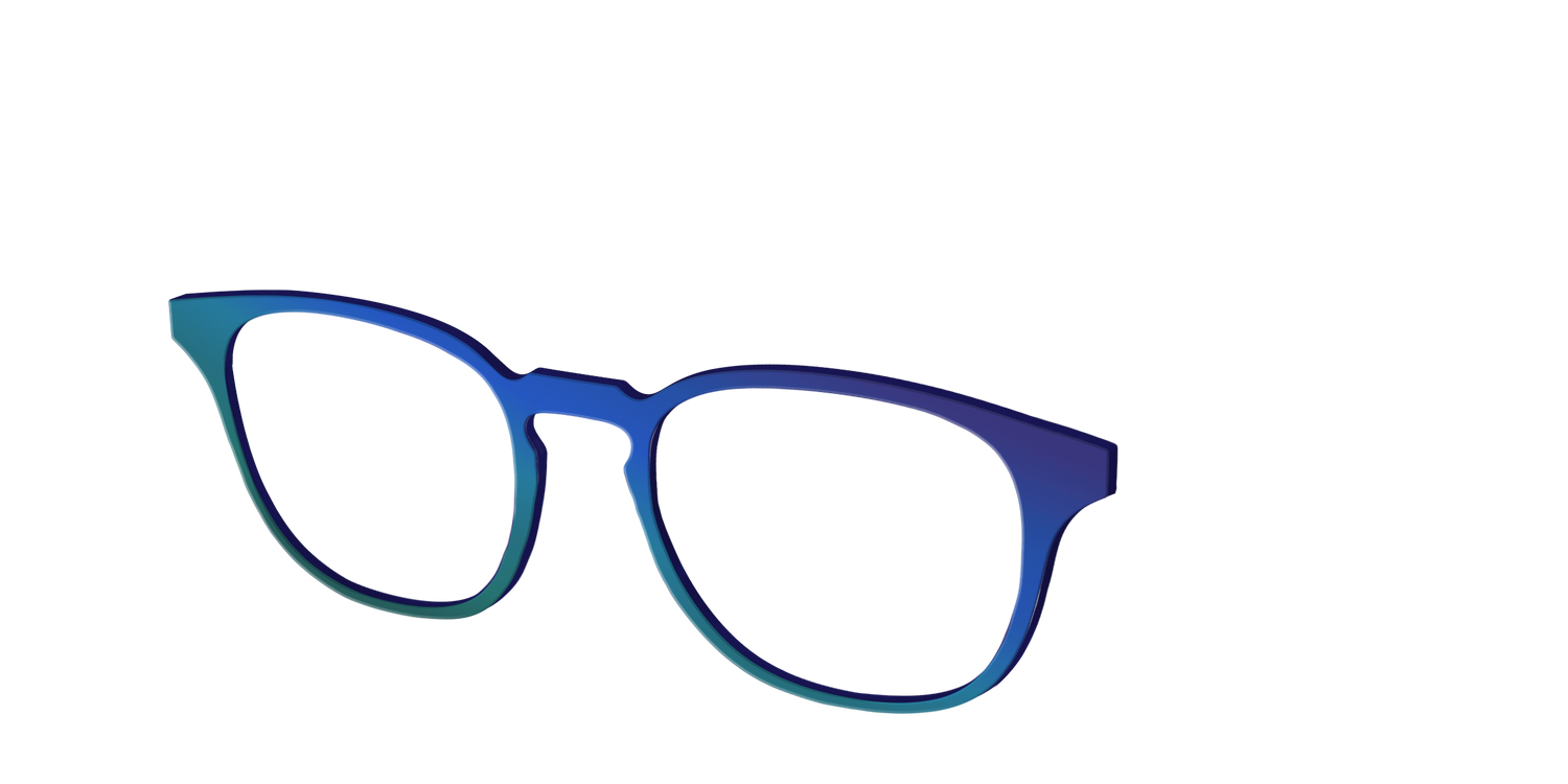The Peacock Ombre - Angle Top Image - Pair Eyewear