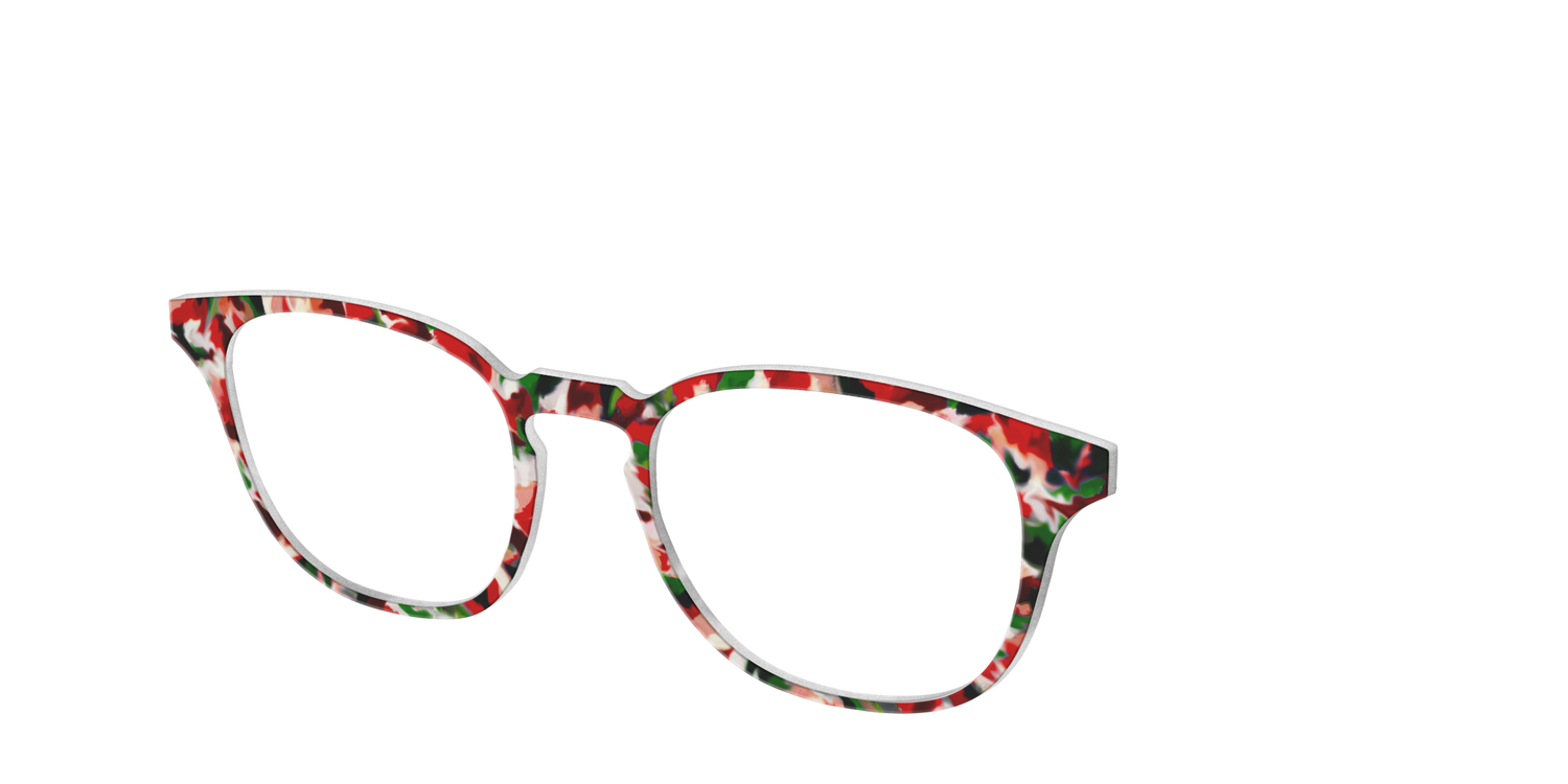 The Peppermint Bark Tort - Angle Top Image - Pair Eyewear