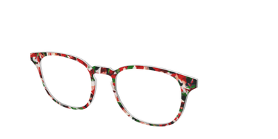 The Peppermint Bark Tort - Angle Top Thumbnail - Pair Eyewear
