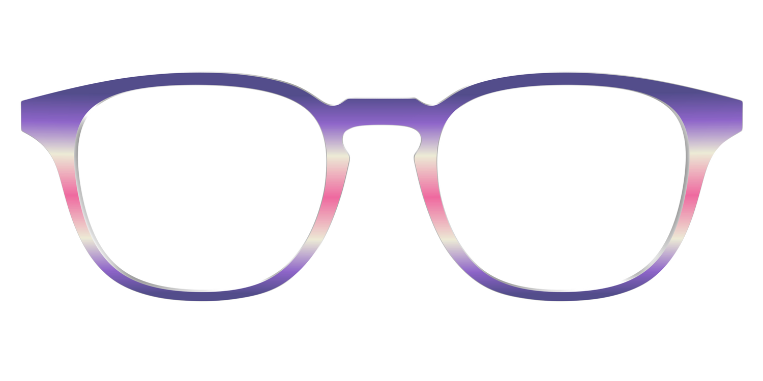 The Petunia Haze Gradient - Front Top Image - Pair Eyewear