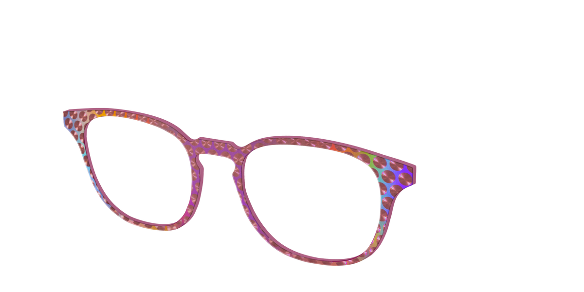 The Pink Holographic Spheres - Angle Top Image - Pair Eyewear