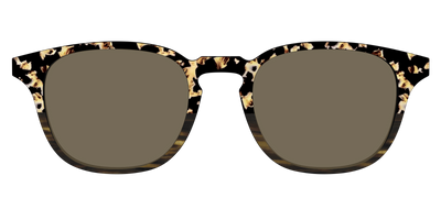 The Polarized Caramel Tortoise Horn Split Sun Top - Front Top Thumbnail - Pair Eyewear