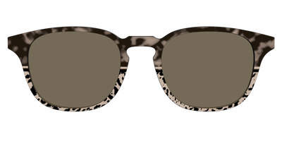 The Polarized Ink Blot Tortoise Split Sun Top - Front Top Thumbnail - Pair Eyewear