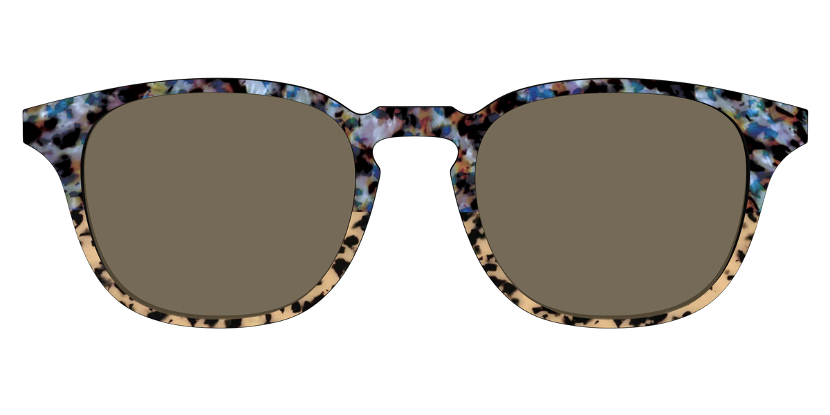 The Polarized Oasis Tortoise Split Sun Top - Front Top Image - Pair Eyewear