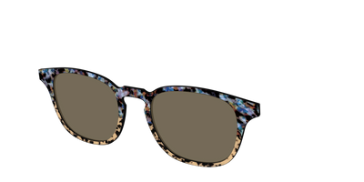 The Polarized Oasis Tortoise Split Sun Top - Angle Top Thumbnail - Pair Eyewear