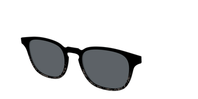 The Polarized Shaded Tortoise Sun Top - Angle Top Thumbnail - Pair Eyewear