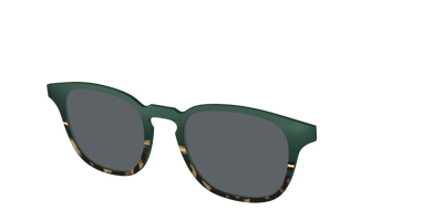 The Polarized Spruce Tortoise Sun Top - Angle Top Thumbnail - Pair Eyewear